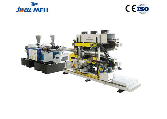 HDPE PP διπλοτειχισμένη ζαρωμένη Dwc μηχανή εξώθησης σωλήνων