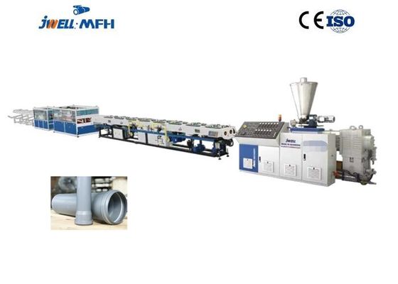 JWELL 110mm δίδυμη μηχανή εξώθησης σωλήνων εξωθητών βιδών σωλήνων PVC