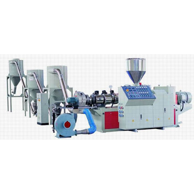 Αντίθετη κωνική δίδυμη βίδα PVC JWELL Pelletizing Granulator μηχανών