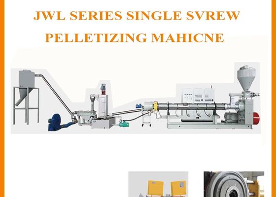 Ενιαίο πλαστικό Jwell βιδών Pelletizing η μηχανή ανακύκλωσης