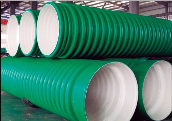 HDPE PP DWC Siemens HMI διπλοτειχισμένη ζαρωμένη μηχανή σωλήνων