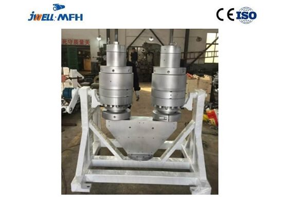 JWELL 110mm δίδυμη μηχανή εξώθησης σωλήνων εξωθητών βιδών σωλήνων PVC