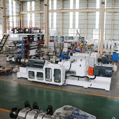 Αντίθετη κωνική δίδυμη βίδα PVC JWELL Pelletizing Granulator μηχανών
