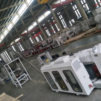 Granulator βιδών PVC μηχανών ανακύκλωσης αποβλήτων JWELL πλαστική αντίθετη κωνική δίδυμη μηχανή