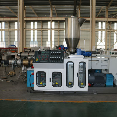 Granulator βιδών PVC μηχανών ανακύκλωσης αποβλήτων JWELL πλαστική αντίθετη κωνική δίδυμη μηχανή