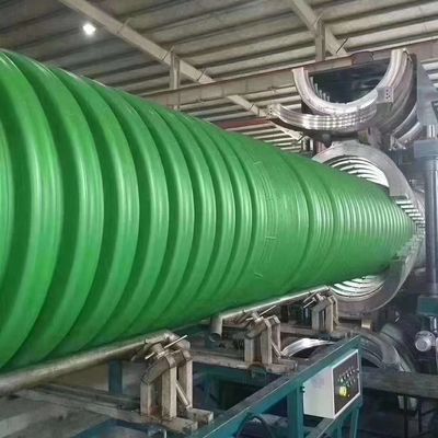 HDPE PP διπλοτειχισμένος ζαρωμένος σωλήνας PVC που κατασκευάζει τη μηχανή εξώθησης σωλήνων Dwc μηχανών