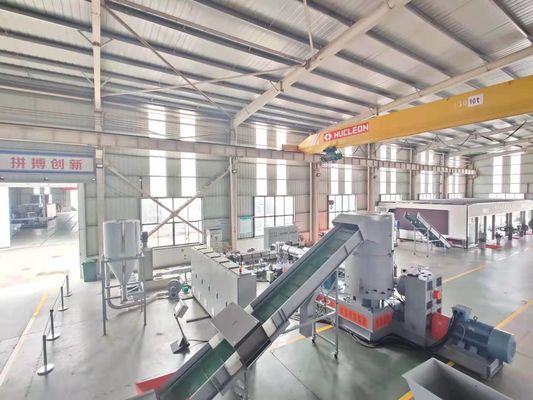 LDPE BOPP πλαστική ταινία τη μηχανή τρία που ενσωματώνεται που ανακυκλώνει Pelletizing η γραμμή