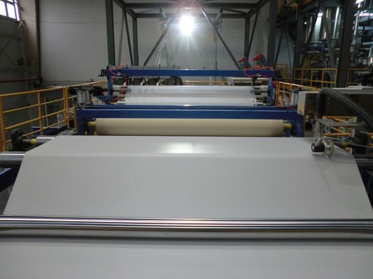 HDPE 6000 8000MM αδιάβροχη γραμμή παραγωγής φύλλων